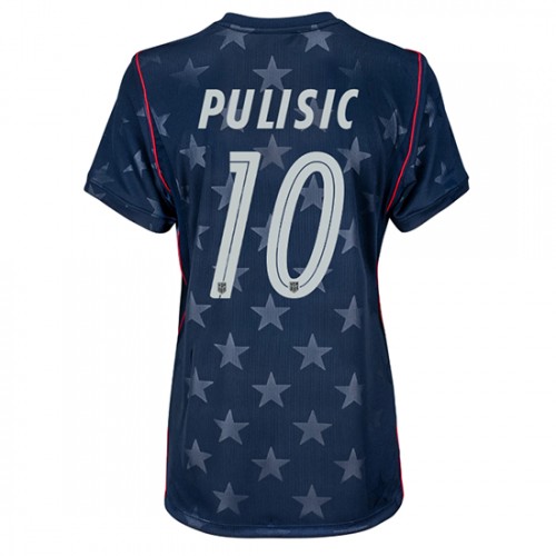 Yhdysvallat Christian Pulisic #10 Vieraspaita Naisten MM-kisat 2026 Lyhythihainen